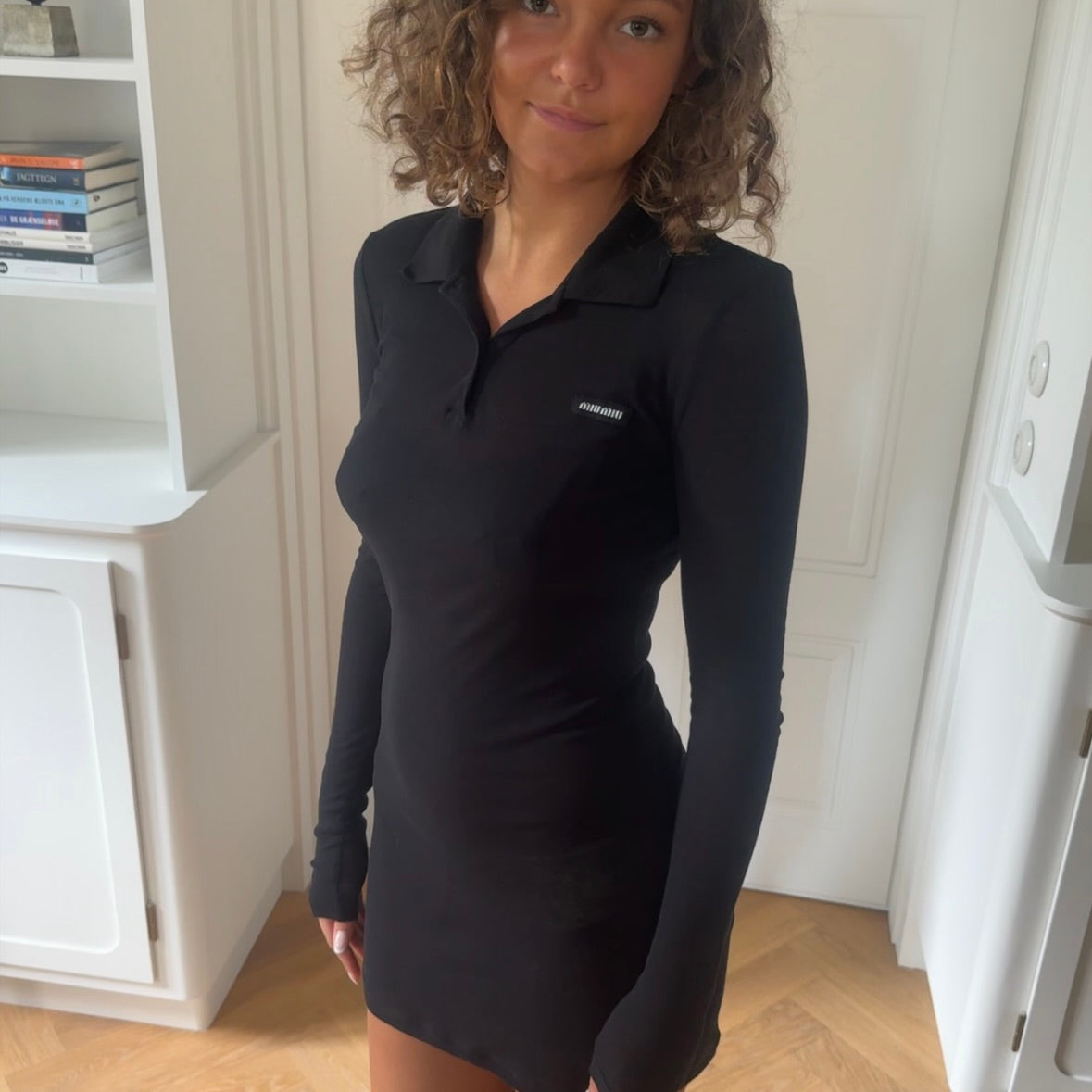 MIU MIU JERSEY POLO DRESS
