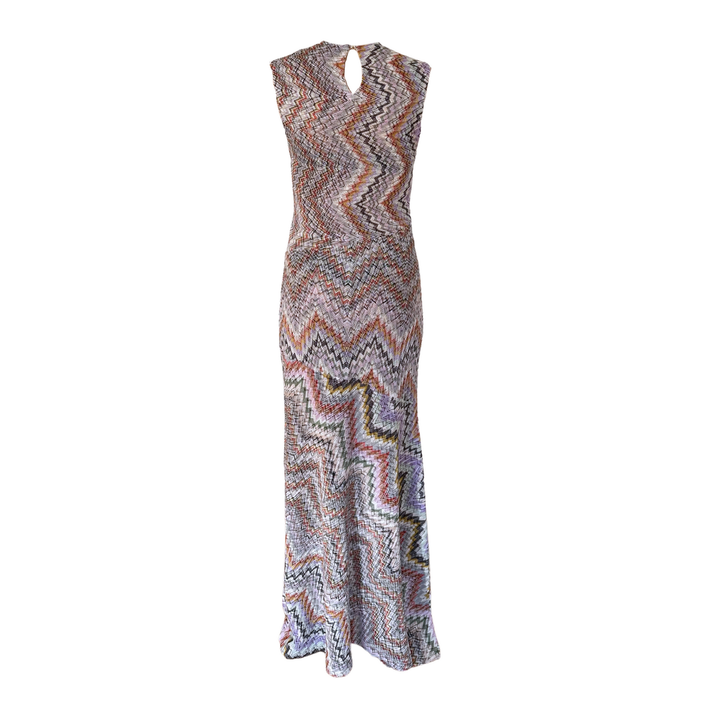 ZIGZAG SLEVELESS MAXI DRESS