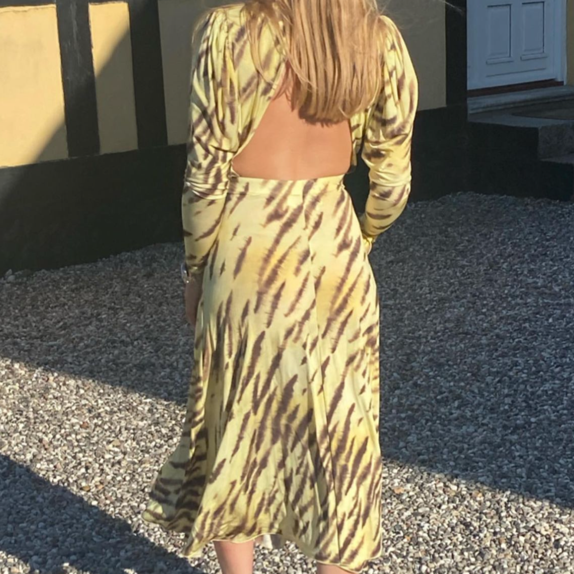 JACQUARD PRINTED DRESS