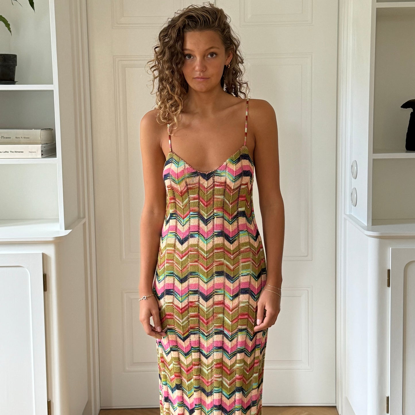 STRAP KNIT MAXI DRESS