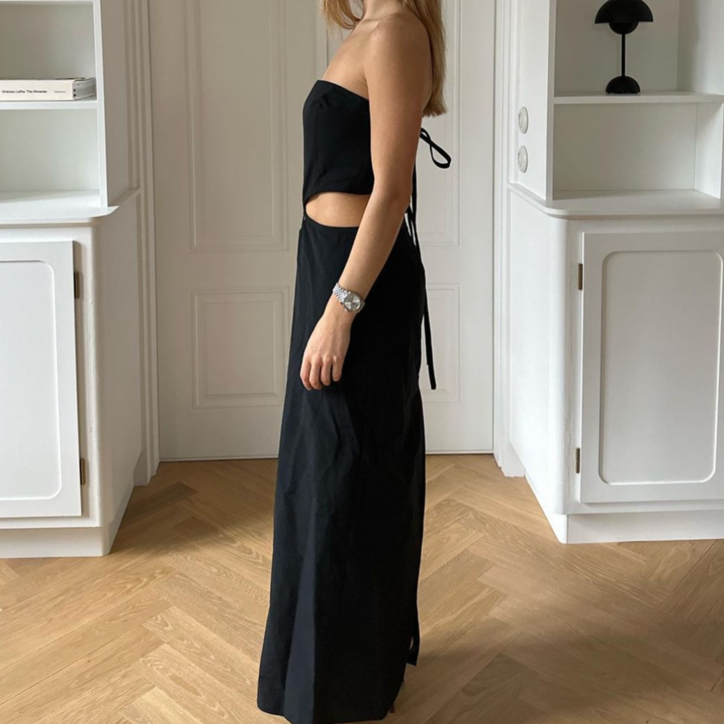 STRAPLESS LOOPHOLE DRESS