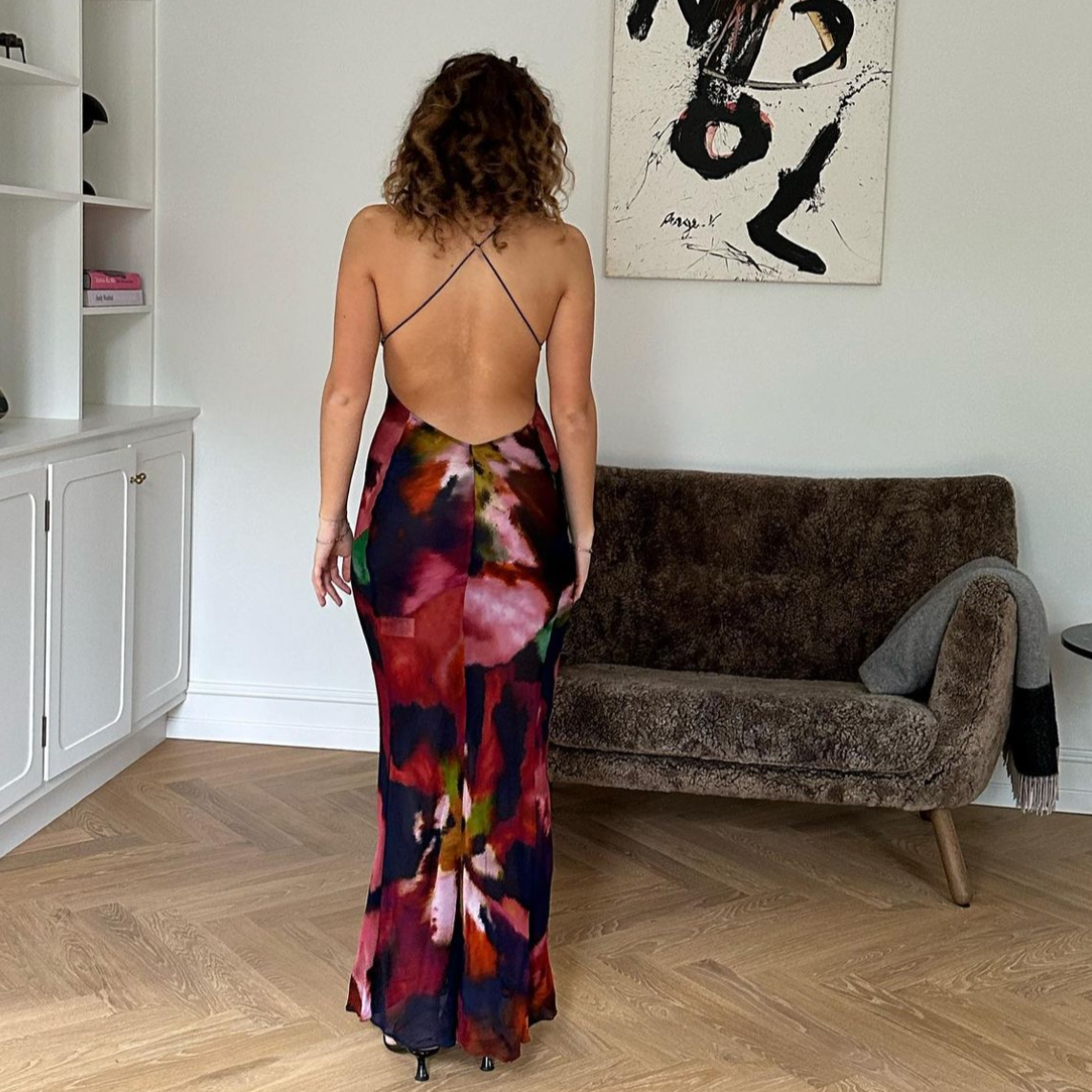 PAOLA FLORAL SLIP DRESS