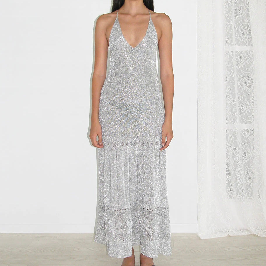 paloma wool silver dress Paloma Wool Dress In Silver - 11% Off