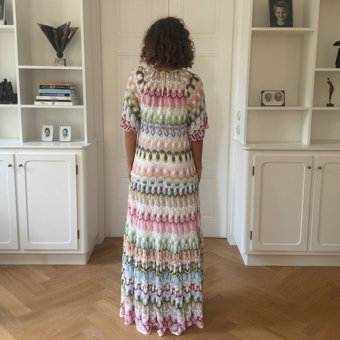 WAVE CHEVRON MAXI DRESS