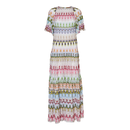 WAVE CHEVRON MAXI DRESS