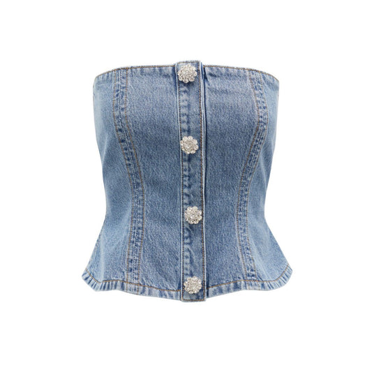 DENIM CORSET TOP