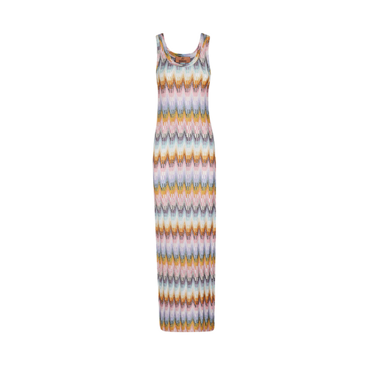 ZIG ZAG LUREX MAXI DRESS